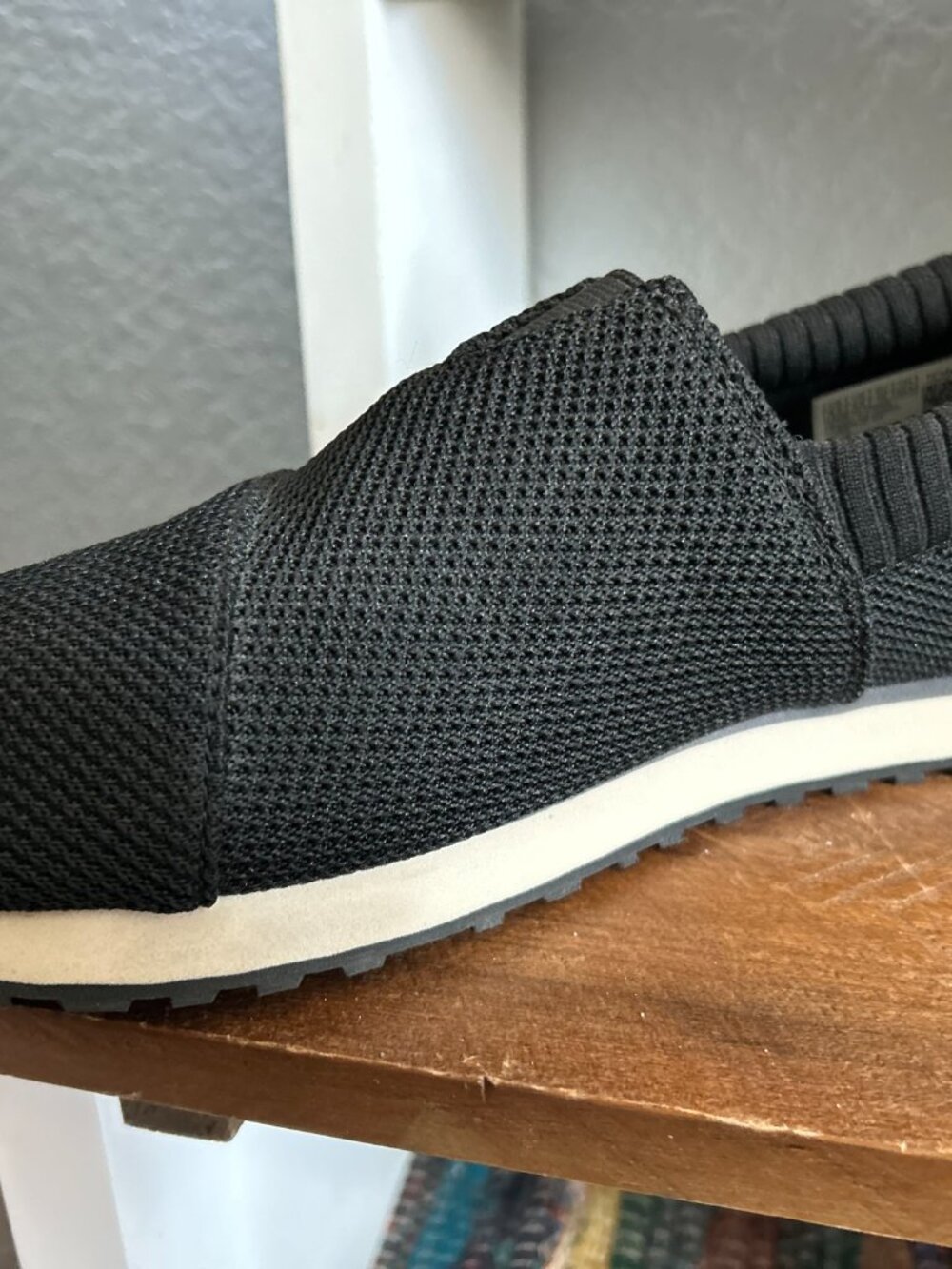 TOMS Alpargata Resident 2.0 Black Knit Slip On Sneakers Women's Size 8 - Picture 3 of 7